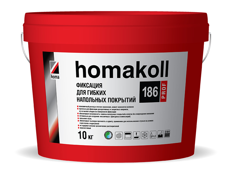 Homakoll 186 Prof фиксация для ПВХ и ковровых покрытий, 10 кг